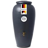 4rain Amphora Regentonne 220 Liter Graphite Grey - Regenamphore,...