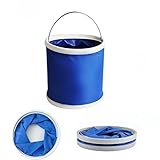Faltbarer Eimer, Camping Zubehör, tragbarer Wasserspeicherbehälter, 13L,...