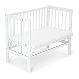 FabiMax Baby Beistellbett Anstellbett Basic stufenlos höhenverstellbar mit...