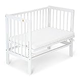 FabiMax Baby Beistellbett Anstellbett Basic stufenlos höhenverstellbar mit...