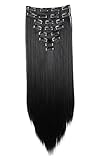 CAISHA XXL 60cm 8 Teile Set CLIP IN EXTENSIONS Haarverlängerung Haarteil...