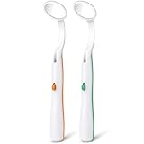 ACWOO Mundspiegel mit LED-Licht, 2 Stück Oral Dental Mirror Dentalspiegel,...