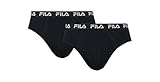 Fila Herren Slips 2-stück FU5003/2 Man Brief 200 M, 200 Black, M, FU5003/2
