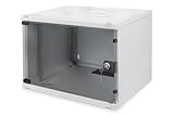 DIGITUS Netzwerk-Schrank 19 zoll 7 HE - unmontiert - Wandmontage - 400 mm...
