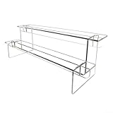 Vidonergy Acryl-Präsentationsständer, transparentes Leiterregal für...