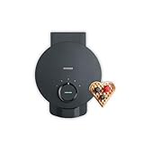SEVERIN Waffeleisen Black Line, Herzwaffeln, PFAS-freie Beschichtung, mit...