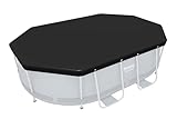 Bestway PVC-Abdeckplane 305 x 184 cm, schwarz, oval