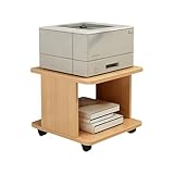 Mobiler Druckertisch mit Rollen, kompakt, 28 cm Höhe, robuste, verdickte...