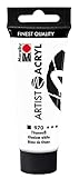 Marabu 12200055970 - Artist Acryl Titanweiß 970, 22 ml, feine Acrylfarbe...