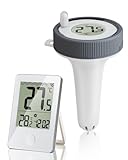 Aaiwtd Pool thermometer funk,IP67 Wasserdicht poolthermometer schwimmend...