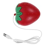 KICHOUSE Rosa Erdbeermaus Süße USB- mit Kabel, USB-Kabel Cartoon-Mäuse...