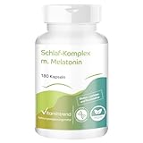Vitamintrend Schlaf-Komplex mit Melatonin, 180 Kapseln, Baldrian-,...