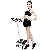 MINRS Stepper für Zuhause 150kg mit Haltegriffen, Fitness Swing Stepper...