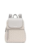 Calvin Klein Damen Elaine Backpack Reyna Signature Key Item Flap Rucksack,...