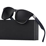 wearPro Polarisierte-Eckig-Sonnenbrille-für-Herren-Damen UV400-Schutz...