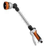 RESTMO Garten Gießstab Metall, 42cm Lang Gartenbrause mit Stiel, 180°...