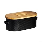 Zoegneer Vintage Brotkasten Oval Brotbox Eisen Vorratsdose Strukturiertes...