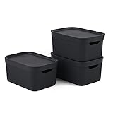 Jive Dekobox 3er-Set Aufbewahrungsbox 5l mit Deckel, Kunststoff (PP...