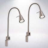 BRILONER - 2er Set LED Leselampe mit Ein/Aus-Schalter, schwenkbar, viele...