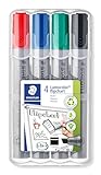 STAEDTLER Lumocolor 356 B WP4 Flipchart-Marke, nachfüllbar, STAEDTLER Box...