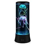 POYO LED Fantasy Quallen Lavalampe – Runde echte Quallen Aquarium Lampe...