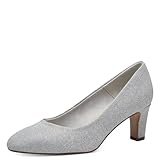 Tamaris Damen 1-22418-41 Pumps, Silver Glam, 40 EU