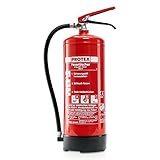 Pulver-Feuerlöscher – Protex PDE 6 Pulverfeuerlöscher – 6 kg - für...