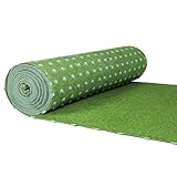 Internethandel Pfordt Kunstrasen 250x400 cm Grün, Rasenteppich mit Noppen,...