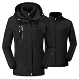 donhobo Damen Outdoor 3-in-1 Skijacke, Zweiteilige Winterjacke mit...