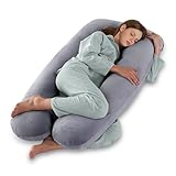 Vikcvcsc Schwangerschaftskissen U Form, Ganzkörperkissen mit Bezug,...