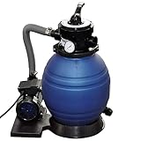 vidaXL Sandfilteranlage mit Pumpe 400W 11000L/h Pool Sandfilter...