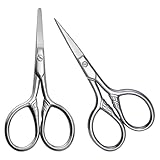 Tofficu 2 Stück Bartscheren aus Edelstahl Ergonomisch Designte Präzise...