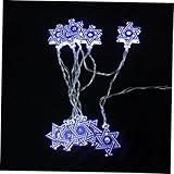 TOYANDONA LED Lichterkette Star Of David für Hanukkah und Passah...