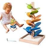 Klangbaum, Regenbogen Murmel Holzturm, Musikbaum-Bausteine-Spielzeug Aus...