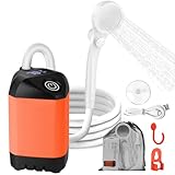 B013 Portable Dusche Outdoor – Camping Dusche mit 7800mAh Akku, USB-C,...