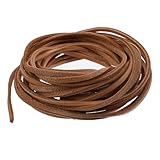 Nogeqi Lederband 3mm x 5 m Lederriemen Meterware Echtes Leder Lederband...