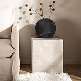 BOURGH York Sofa Tisch - Marmor Look Couchtisch Beistelltisch 40x40x45 cm...
