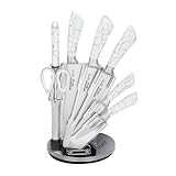Seranova Messerlady 8-teiliges Messerblockset Antihaftbeschichtet...