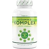 Vitamin B Komplex - 365 Tabletten - Alle 8 B-Vitamine in 1 Tablette -...