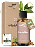 rooted.® BIO Mandelöl 100ml – [100% REINES MANDELÖL KALTGEPRESST] –...