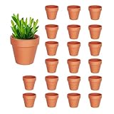 KHDULQ Tontöpfe Klein, 20 Stück 4,5 x 4,5 cm Terrakotta Topf-blumentopf...