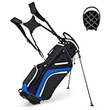 COSTWAY Golfbag, Golftasche mit 14-facher Unterteilung & 6 Taschen, Golf...