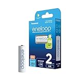 Panasonic eneloop, Ready-to-Use Ni-MH Akku, AA/Mignon, 2er-Pack,...