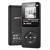 AGPTEK MP3 Player 32GB mit Lautsprecher, 70 Stunden Akkulaufzeit Kleiner...
