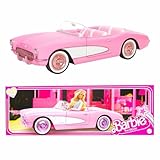 Barbie Corvette - Kaugummipinkes Cabrio, Platz für 4 Puppen, öffnende...