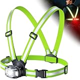 Babacom Lauflampe Joggen 360° Reflektoren, 500 Lumen Lauflicht mit rotem...