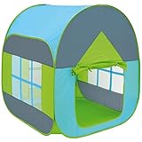 LittleTom Bällebad Kinderzelt für Drinnen & Draußen - 90x90x110...