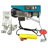 KATSU Elektrischer Seilhebezug 250KG 550 W mit 18M Stahlseil Hebezug...