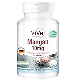 Mangan 10 mg - 90 Kapseln - Hochdosiert - Essentielles Spurenelement -...