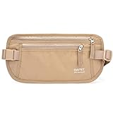 DAITET Geldgürtel für Damen und Herren Die Bauchtasche zum Reisen Flach...